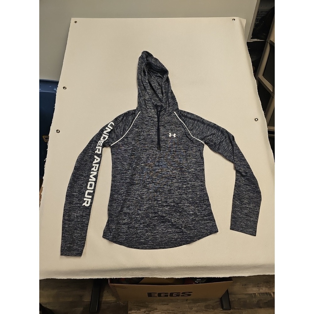 Under Armour Women's Velocity Hoodie With Neck and‎ Drawstring navy XSmall